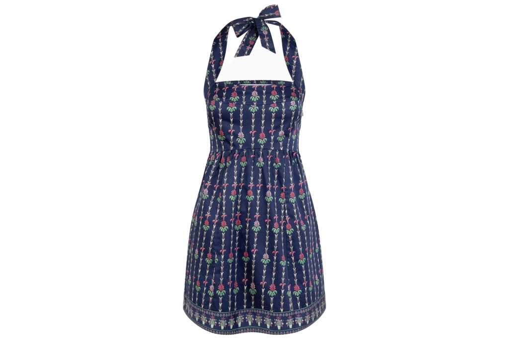 A blue dress